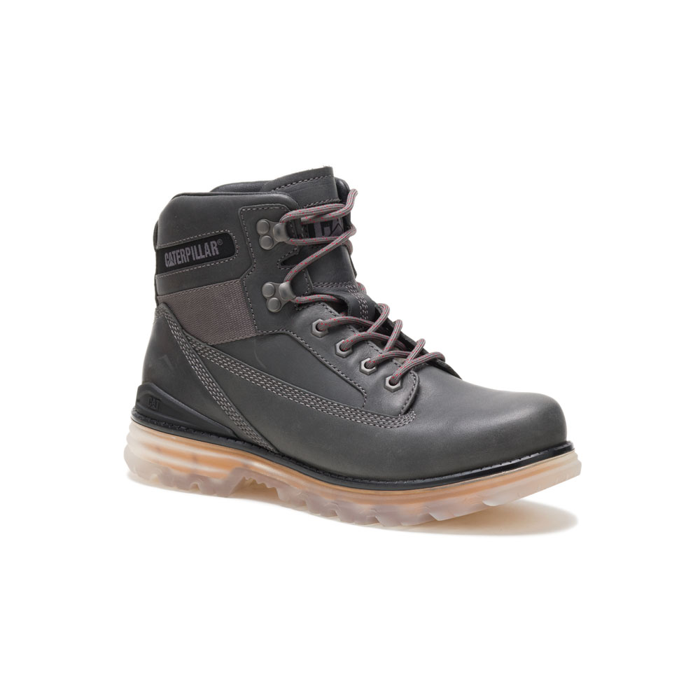 Caterpillar Baseplate Philippines - Mens Ankle Boots - Dark Grey 53824PIZG